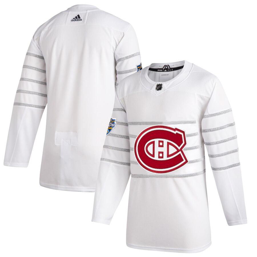 Cheap Men Montreal Canadiens Adidas White 2020 NHL All Star Game Authentic Jersey